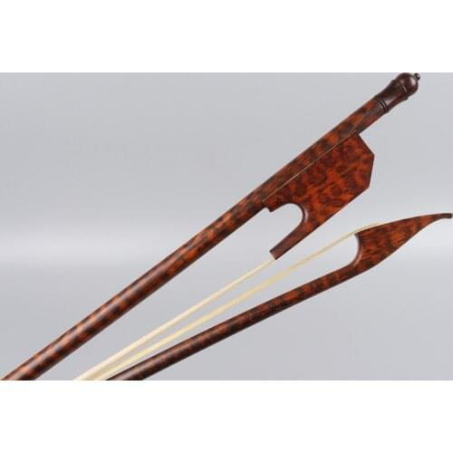 4/4 Cello Bow Snakewood Stick Baroque Style Natural Bow Hair Letter wood