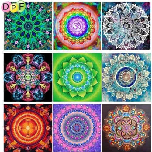 DPF 5D diy Full Square/Round Diamond Painting totem Flower Mandala Diamond Embroidery masaic Art Home Decoration painting