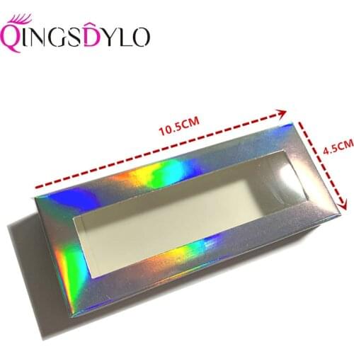 Paper Eyelash Packaging Box Lash Boxes Packaging without Logo Custom Logo Faux Mink Lashes Strip Empty Case Bulk Vendors