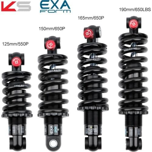 EXA 291R hydraulic spring rear shock absorber Mtb bicycle shock absorber 125/150/165/190mm 550/650 pounds rear shock absorber