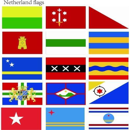 KAFNIK,90*150cm/128*192cm/192*288cm Holland the Netherlands Amsterdam City/Netherlands Groningen Province with coat of arms Flag