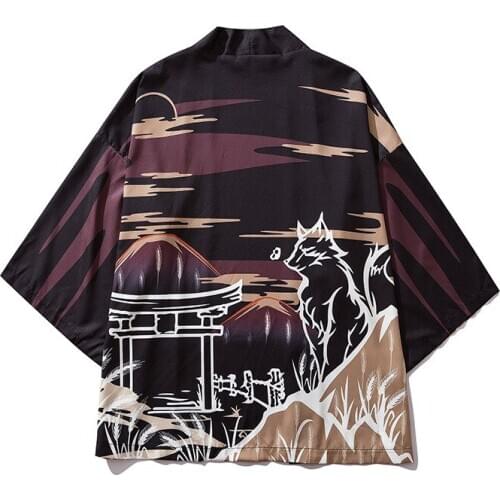 NEW Summer Sun Protection Holiday Japanese Streetwear Style Kimono Jackets Men Cardigan Casual Clothing Coat Outerwear