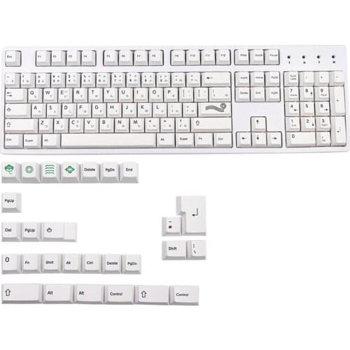PBT 132 Key Cherry Profile DYE-Sub Japanese Characters Keycap Suitable for Mechanical Keyboard JTK ZEN Keycaps