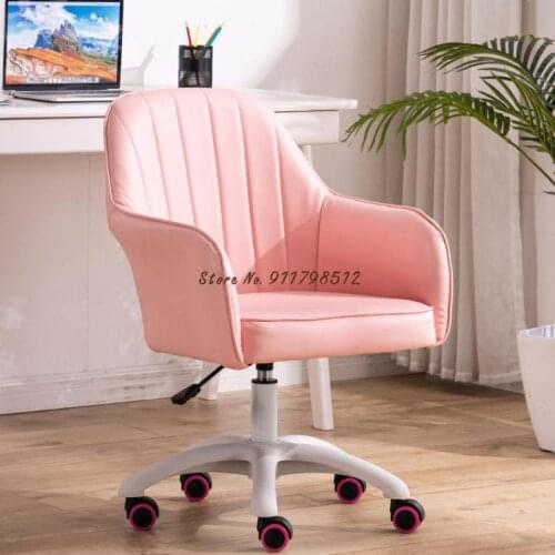 Computer chair home backrest makeup chair girl cute bedroom seat dormitory study desk chair lift swivel chair