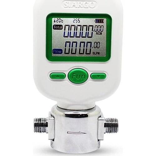 MF5706 10L/min Mass Air Oxygen Flow Sensor Meter Electronic Digital Gas Rotatable Exchangeable Mechanical Adaptors