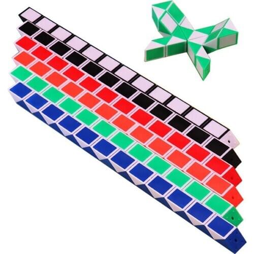 Mini 24-segment childrens ever-changing magic ruler early childhood education educational toys for children Random color