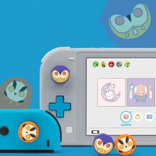 Animals owl Thumb Stick Grip Cap Soft Joystick Protective Cover for Nintend Switch NS Lite Joy-con Controller Thumbstick Case