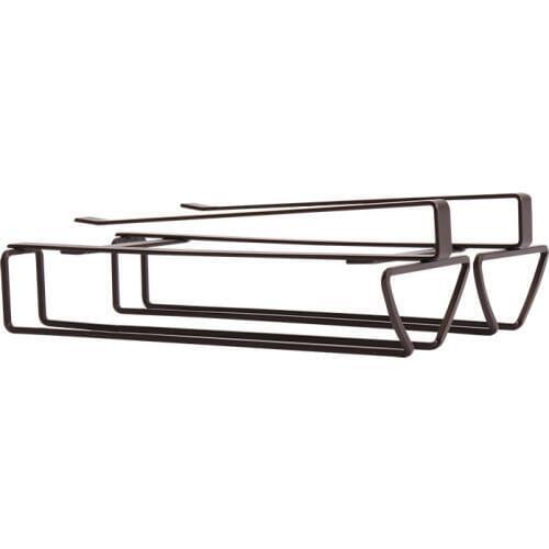 ABSF Hanging Wine Glass Holder Stemware Wine Goblet Rack Champagne Holder Under Cabinet Shelf Kitchen Organizer Bar Accessories