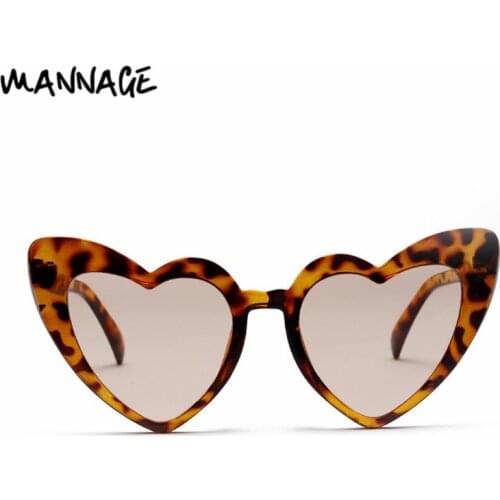 Pink Love Heart Sunglasses Women Cute Sexy Cat Eye Style Sun Glasses Fashion Flash Female Eyewear