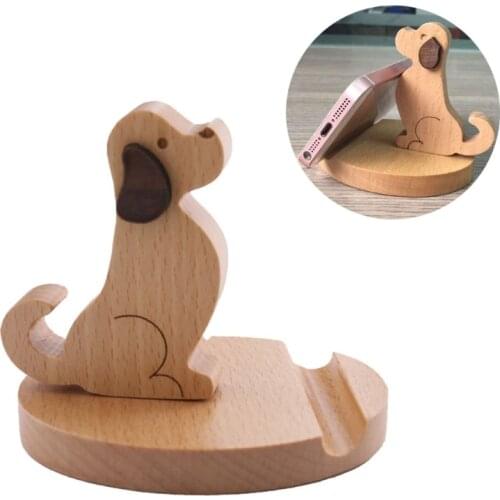 Puppy Phone Stand 3D Effect Mobile Phone Stand Holder Portable Dog Ornaments for Free Hands Watching Movie