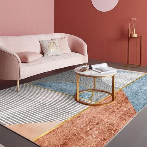 Modern Art Office Japanese Cover Carpets Waterproof For Living Room Black And White Fabric Patterned Colourful Home Decor Rugs