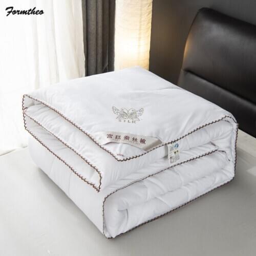 FORMTHEO Twin Queen Mulberry Silk Quilt Summer Winter Comforter 150 Duvet Blanket Bedspread 200*230