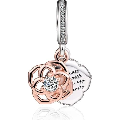 Sparkling Female Mum Charm Daughter Best Friend Anniversary Bracelets Beads Jewelry Making S925 Sterling Silver Pendant
