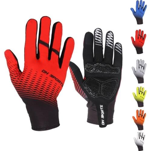 New Full Finger Touch Screen Bicycle Gloves MTB Sport Shockproof Cycling Gloves GEL Liquid Shock Bike Gloves For Men Woman