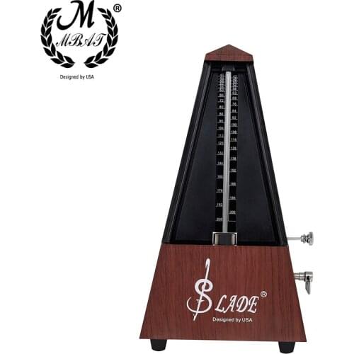 M MBAT Vintage Guitar Mechanical Metronome Tower Type Bell Ring Metronome For Guitar Ukulele Piano Musical Instrument Universal