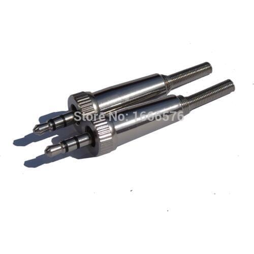 High Quality 10pcs / lot 3.5MM stereo 1/8" Screw Lock audio Plug / 3.5mm headphone plug 413