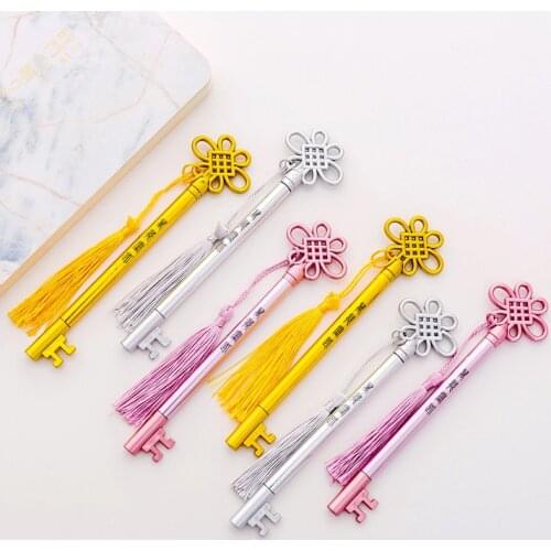 1PCS Lovely New Key Shape Gel Pen Student Stationery Novelty Gift School Material Office Supplies