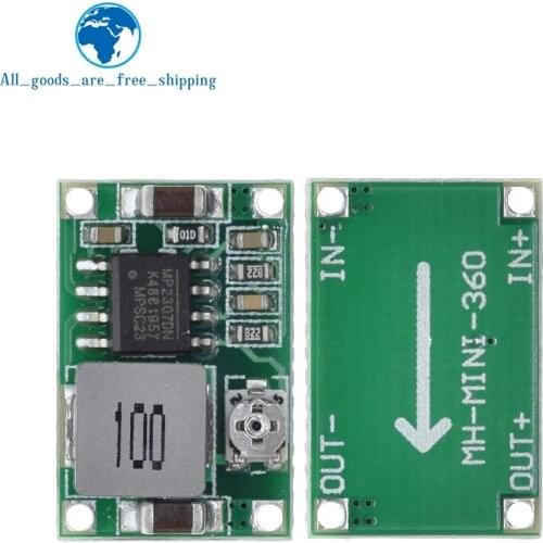 10pcs RC Airplane Module Mini 360 DC Buck Converter Step Down Module 4.75V-23V to 1V-17V LM2596 2A 17x11x3.8mm