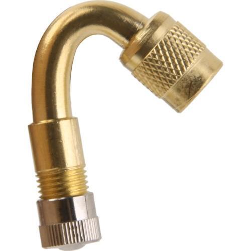 1x Valve Stem Extension Universal 45 Degrees Tire Valve Extension Adapter For Cars