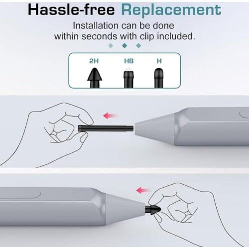 2021 Stylus Pen Nib Tip Replacement Kit 2H HB H For Surface Pro 7 6 5 4 Touch Stylus Pen Surface Tip Accessories