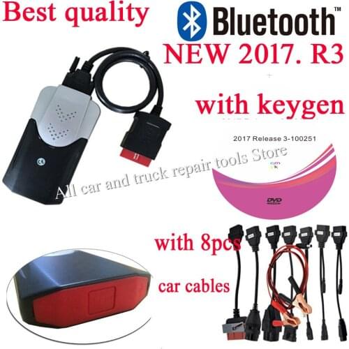 2021 obd2 Scanner 2017.R3 with keygen 2016.0 R0 VD tcs with Bluetooth for delphis for cars trucks obd2 Diagnostic tools
