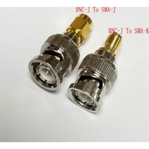 5PCS/Lot BNC-J Male To SMA-J/K Adapter Jack/Plug Connector For RF Coaxial