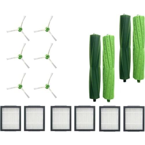 6Xhepa Filter+6Xside Brush+4Xbrush Roll Replacement For Irobot Roomba I7 E5 E6 I Series Robot Vacuum Cleaner Spare Parts