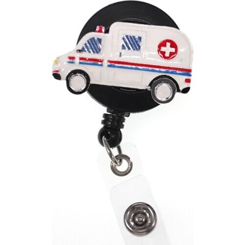10pcs/lot New Design High Quality Medical Ambulance Badge Retractable Badge Holders Badge