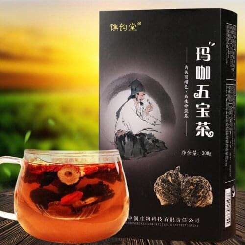 Wu Yun Tang Maca Five Treasure Tea 300g Gift Box Mens Tea Maca Maca Huang Jing Mulberry Vitality Kidney Tea