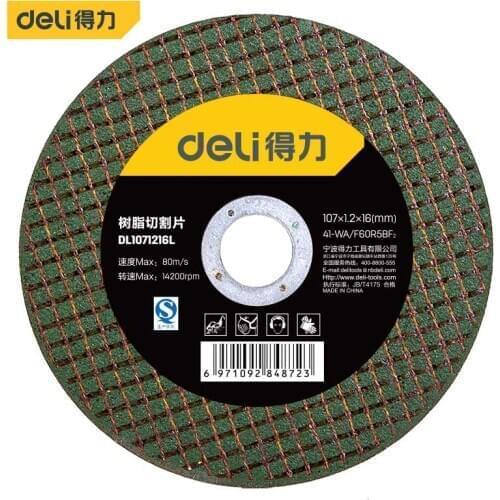 Deli (Outer Diameter) 107mm Abrasive Cutting Discs Cut Off Wheels Disc for Dremel Rotary Tools Electric Metal Wood Cutting Tools