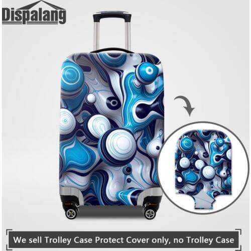 Dispalang Design Waterproof Anti-dust Luggage Cover Striped 3D Print Travel Accessories For 18-30 Inch Suitcase Cover Trunk Case
