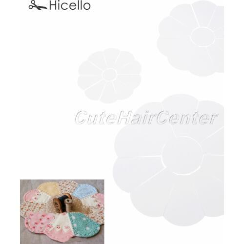 40pcs Dresden Round Paper Plate mold Patchwork Pattern DIY 39mm 56mm 71mm Manual Tool Quilting Templates Sewing Supplies Hicello