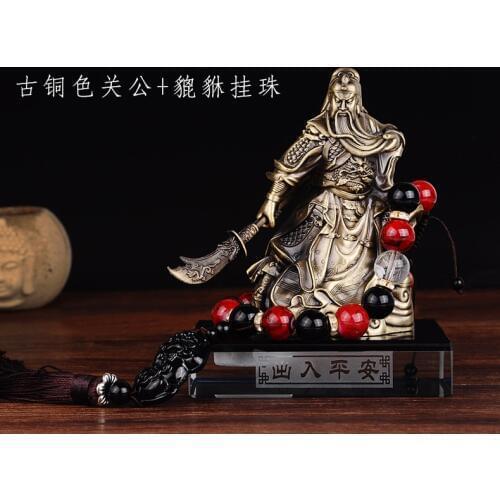 Efficacious Money Drawing thriving business GUAN GONG God of Wealth FENG SHUI bronze statue HOME OFFICE Company CAR Ornament
