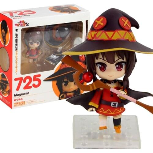 KonoSuba Gods Blessing on this Wonderful world Megumin 725 PVC Action Figure Collection Model Toys Christmas Gift 10CM
