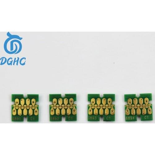 4 color T6891-T6894 cartridge chip for Epson SureColor S30670 S50670 S30675 S50675 printer One Time Chip