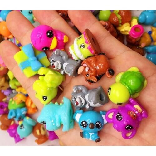 50~100pcs/lot 2.5cm PVC Animals Capsule Dolls Cartoon Lovely Mini Animal Figures Toy Home Decoration Kids Toys Birthday Gift