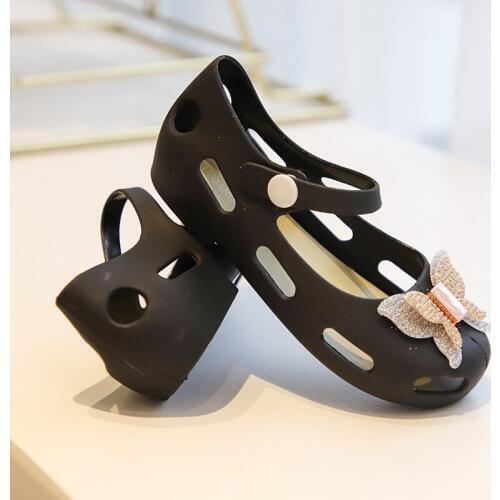 Mini Shoes Multi-tiered Bow 2019 New Summer Children Jelly Shoe Candy Soft Princess Girl Sandals For Kids