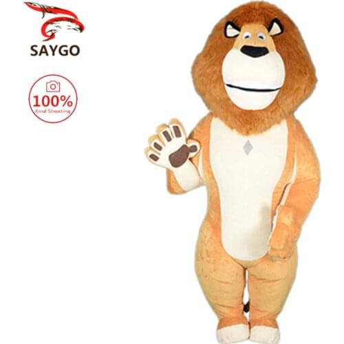 2.6m Inflatable Lion Mascot Costume for Advertising Wedding Event Cospaly Adult Mascot Costume Animal Anime Giant Furry Costume