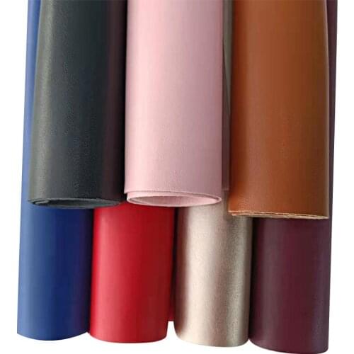 Solid Matte Color Sheep Skin Textured Vinyl Faux Leather Fabric Sheet for Making Cover/Decoration/Craft