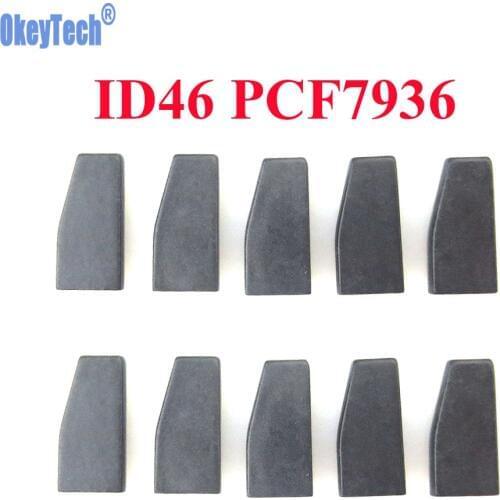OkeyTech 10pcs/lot Blank ID46 PCF7936 Chip Car Key Transponder Chip for Honda/Hyundai/Kia/Mitsubishi/Nissan/Citroen/Peugeot