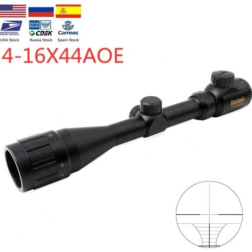 4-16x44 Cross Sight Green Red Illuminated Tactical Optic Riflescope Hunting Rifle Scope Sniper Airsoft Guns Air