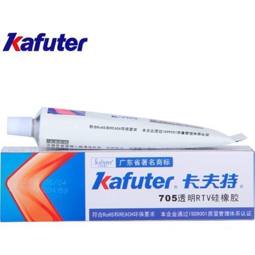 Genuine Kafuter k-705 RTV Rubber One-Component Silicone Transparent Organosilicon Pouring Sealant 45g