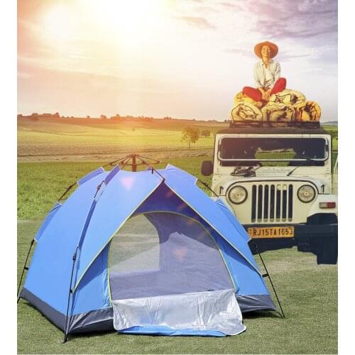 4 Person Tent Automatic Travel Tent Super Light Spring Type Quick Opening Rainproof Sunscreen Tents Outdoor Camping
