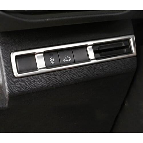 Lsrtw2017 Stainless Steel Car Headlight Switch Control Trims for Peugeot 3008 5008 2017 2018 2019 2020 Accessories Auto