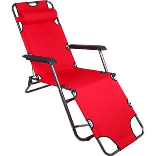 Portable folding beach chair, reclining chair, bed chair, home tourism, camping, barbecue, Oxford cloth folding chair
