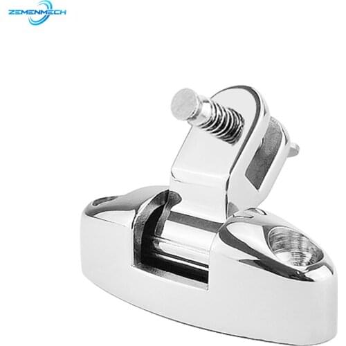 Boat Bimini Top Mount Swivel Deck Hinge With Rubber Pad Quick Release Pin 316 Stainless Steel Marine Hardware Boat Accessories