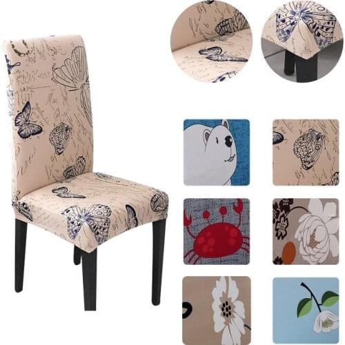 Modern Universal Chair Covers Spandex Elastic Chair Cover for Chairs for Kitchen Cover for Sofa and Armchairs Office Chair Cover