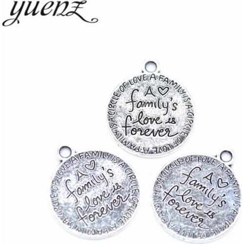 YuenZ 10pcs Antique silver colour English nameplate charms diy retro jewelry fit Earring keychain hair card pendant 20*17mm S275