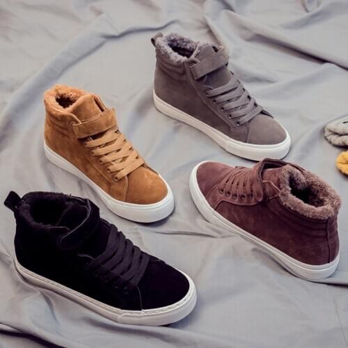 Ladies Winter Shoes Ladies Fashion Sports Shoes Plush Ladies Shoes Comfortable Ladies Shoes