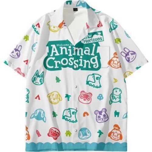 Animal Crossing T Shirt Horizons Isabelle Cosplay Timmy COS Tommy Tom Nook Costume S-XXL Adult Top Blouse T-shirt in stock